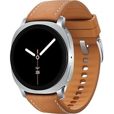 Galaxy Watch8 | 40 мм | Silver | Hybrid/Camel | S/M/L, Размер: 40 мм, Цвет: Silver, Тип ремешка: Hybrid, Цвет ремешка: Camel, Размер ремешка: S/M/L, Подключение часов: Bluetooth / Wi-Fi